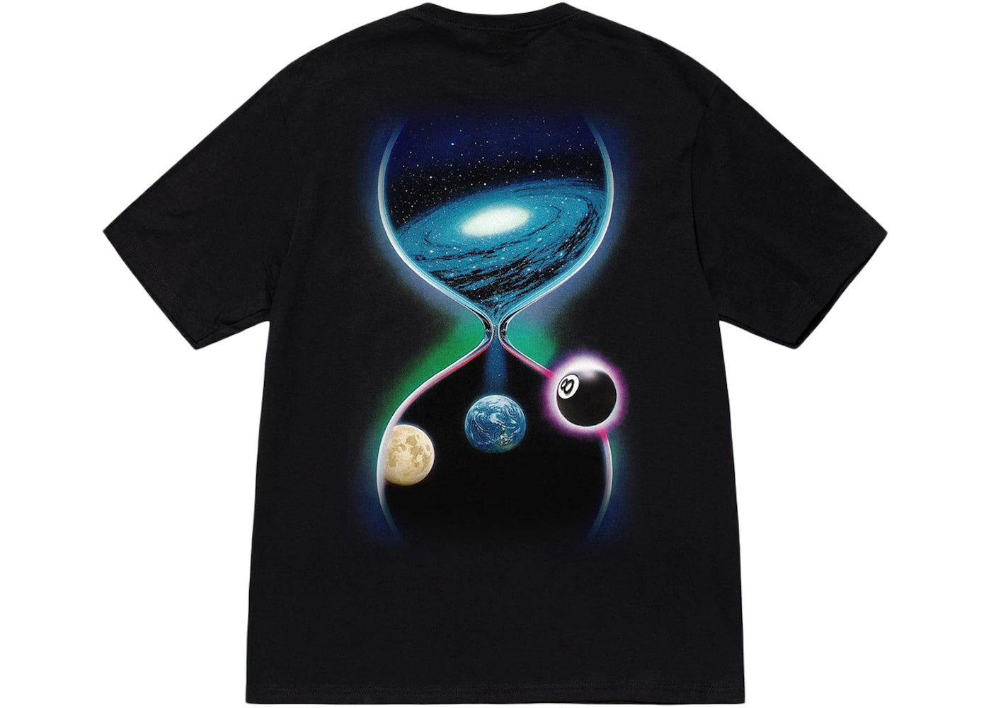 Stussy Galaxy 8-Ball Tee Black