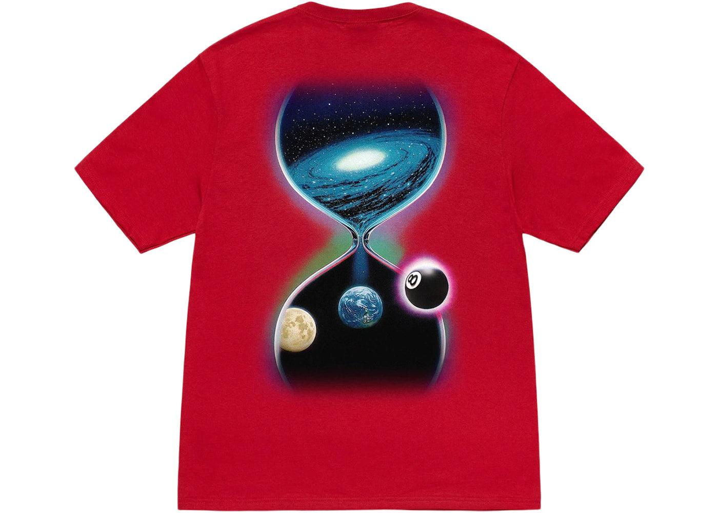 Stussy Galaxy 8-Ball Tee Dark Red