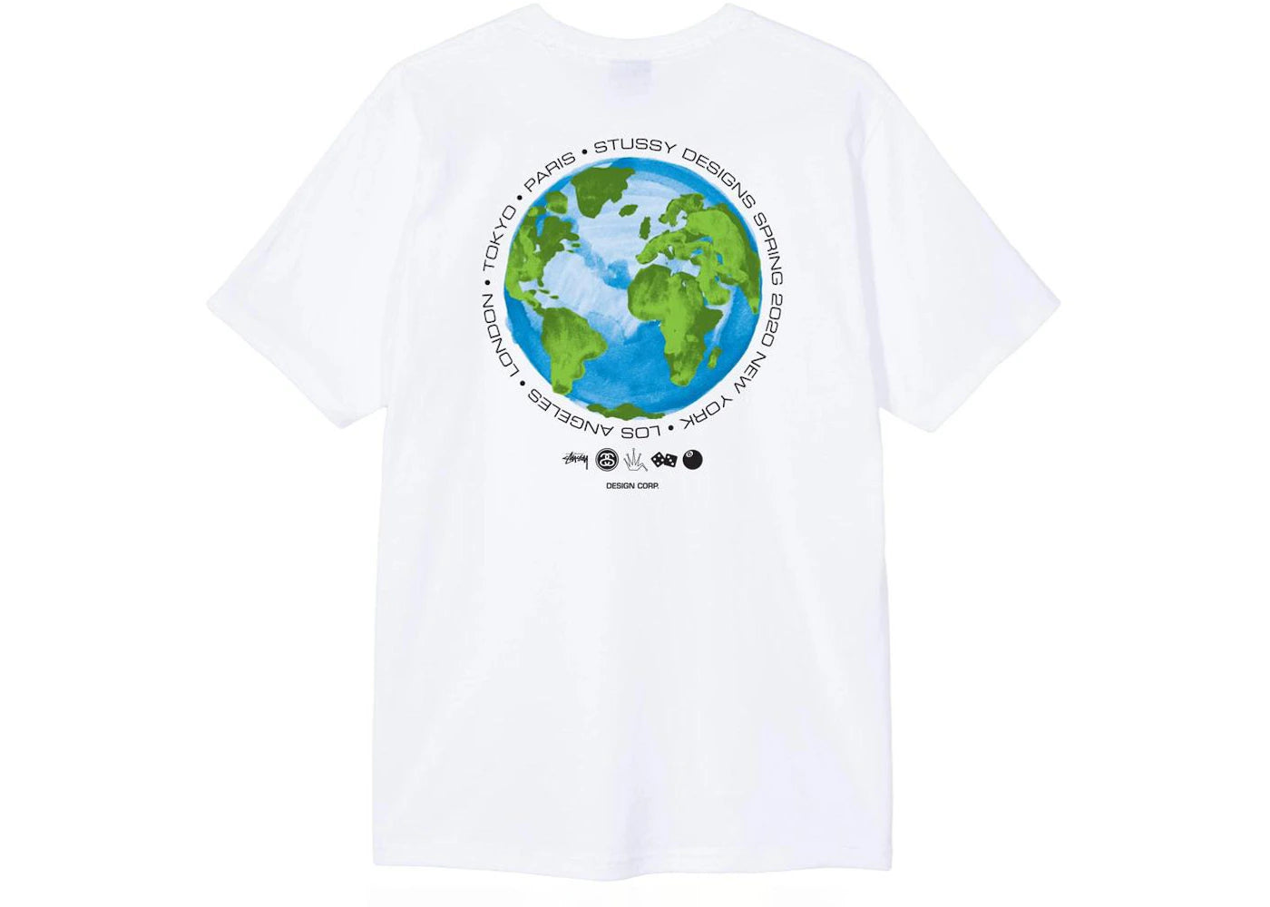 Stussy Global Design Corp Tee White
