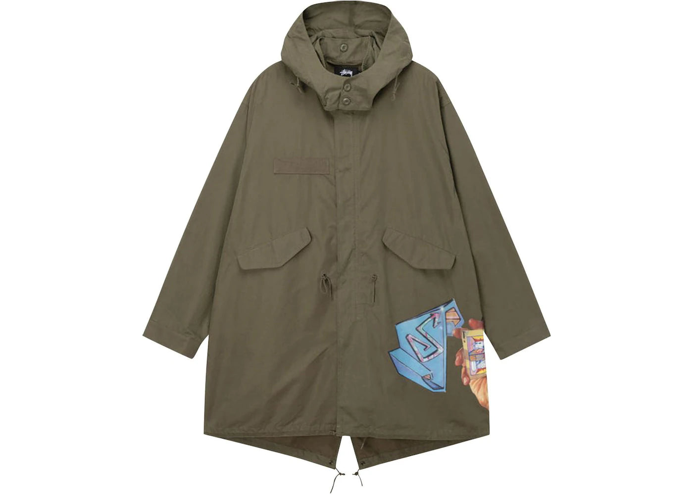 Stussy Goldie Fishtail Parka Olive