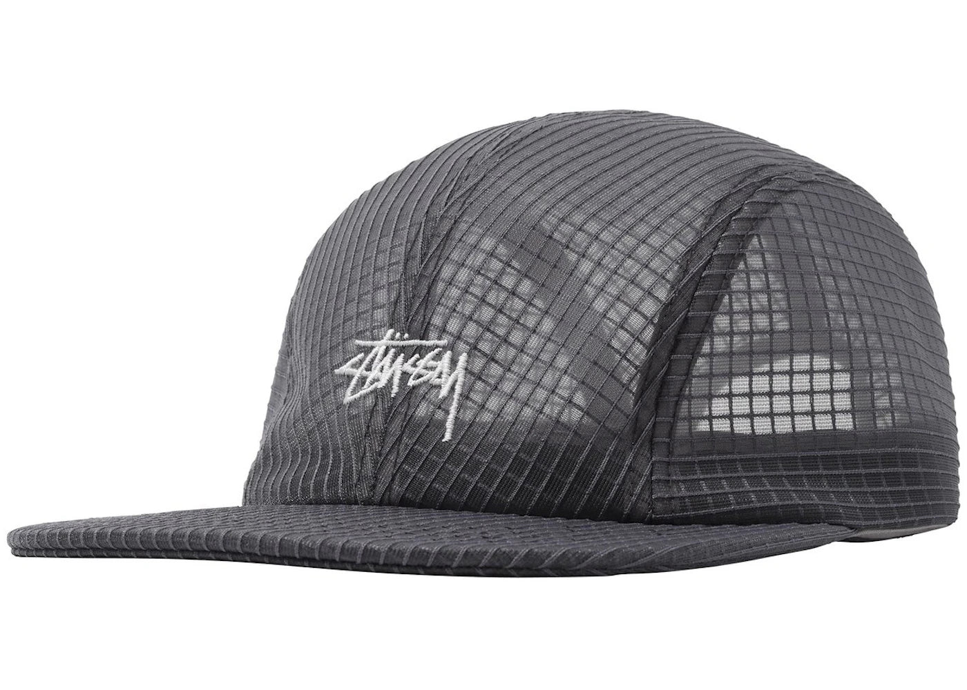 Stussy Grid Mesh Warm Up Cap Grey