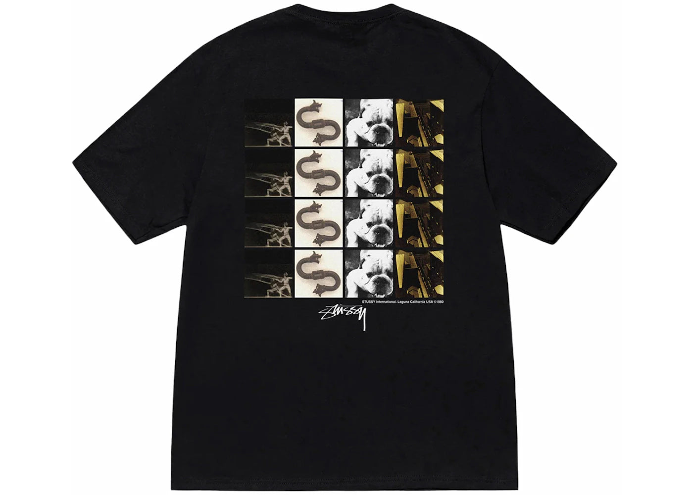 Stussy Grid Tee Black