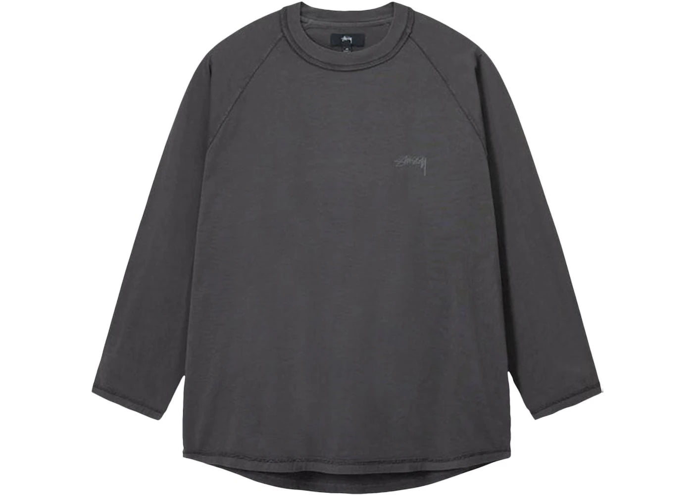 Stussy Inside Out L/S Raglan Faded Black