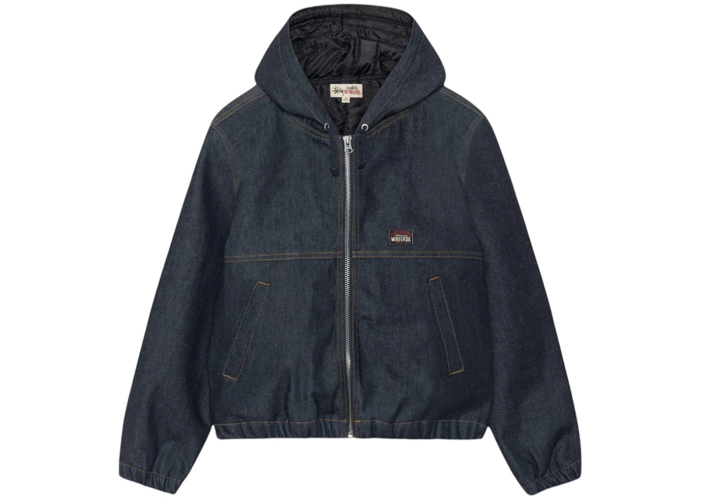 Stussy Insulated Denim Work Jacket Raw Indigo