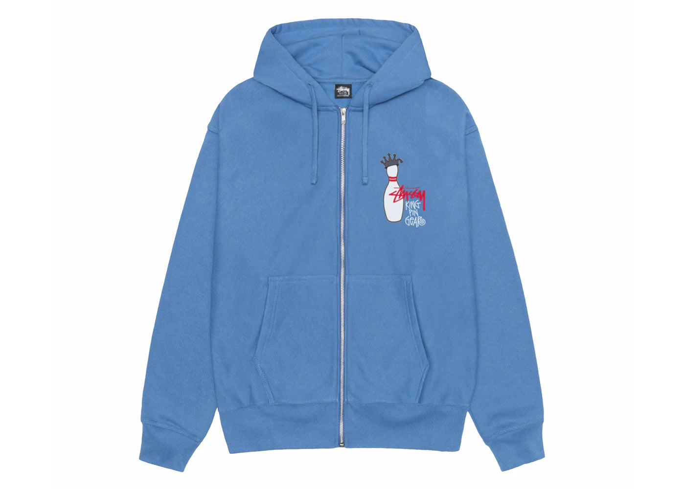 Stussy Kingpin Zip Hoodie Pacific
