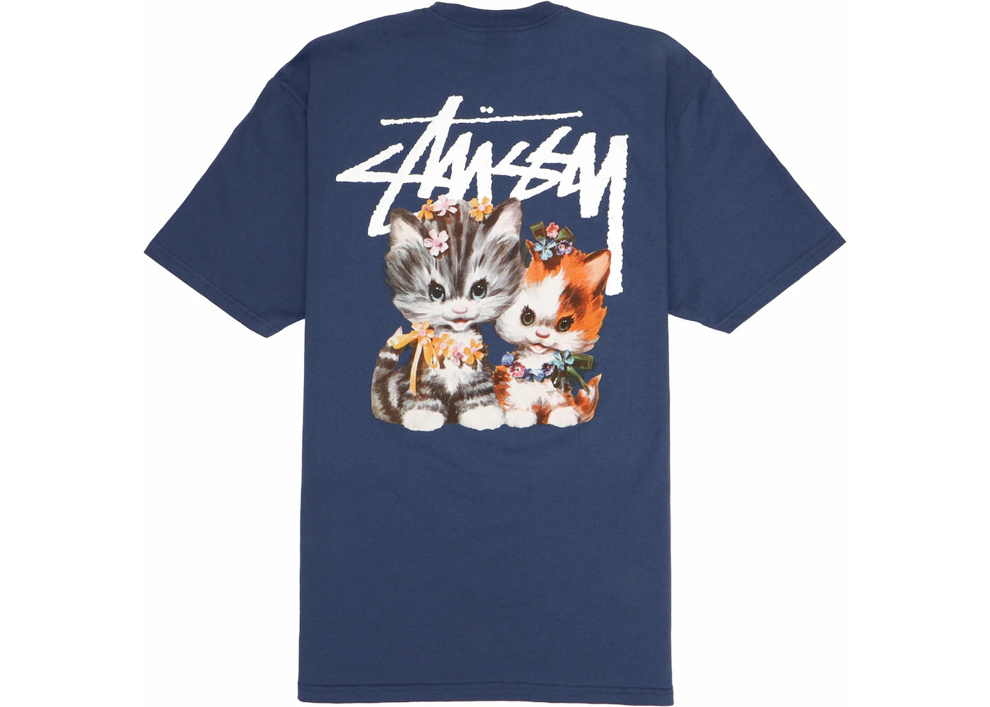 Stussy Kittens Tee Midnight Blue