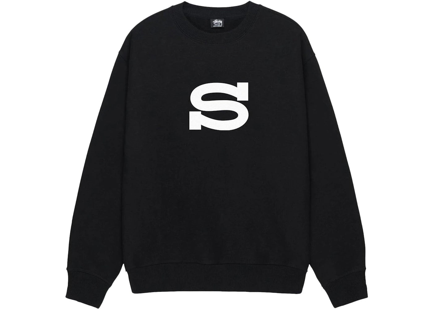 Stussy Letterman Crew Black