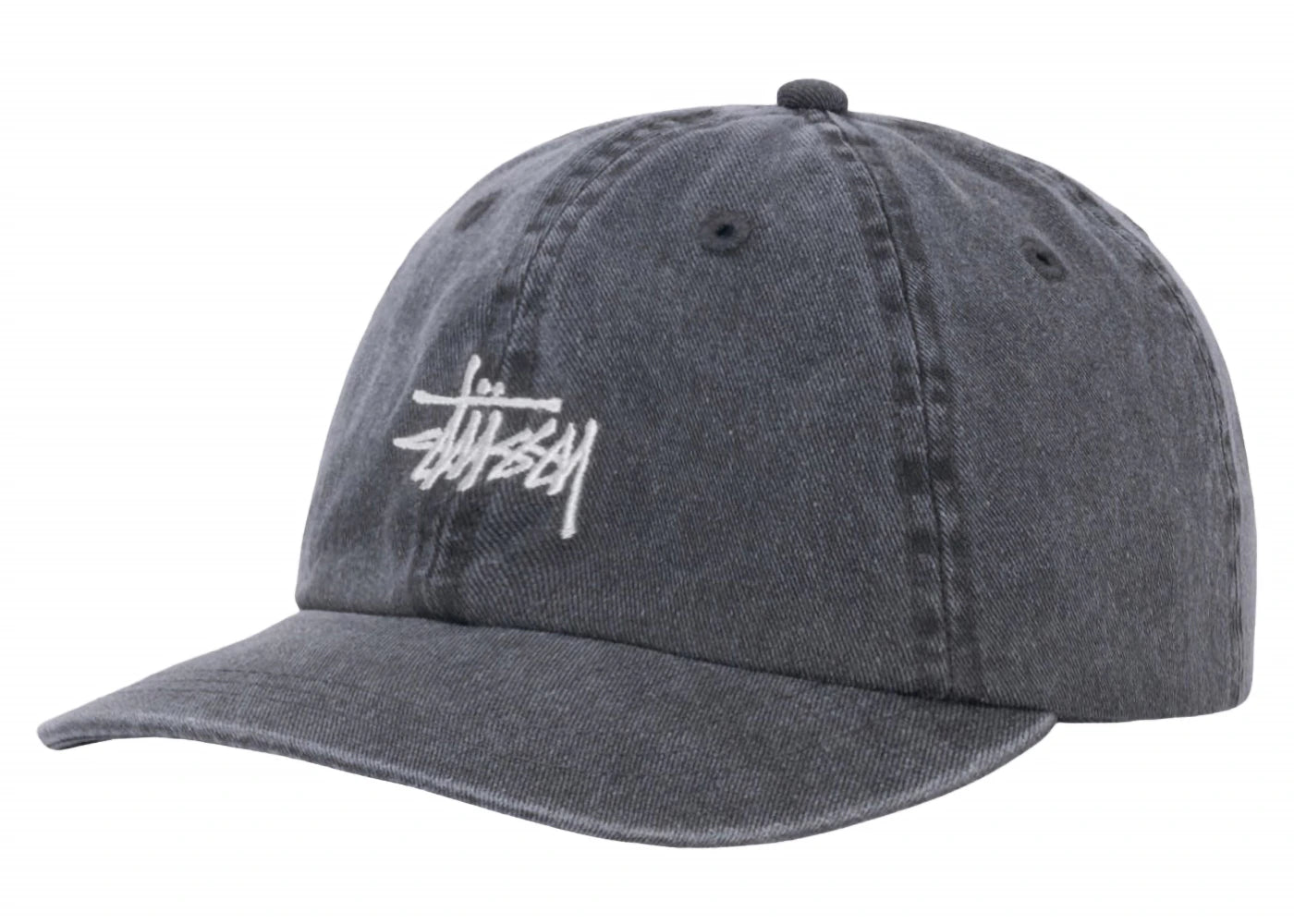 Stussy Low Profile Basic Washed Strapback Charcoal