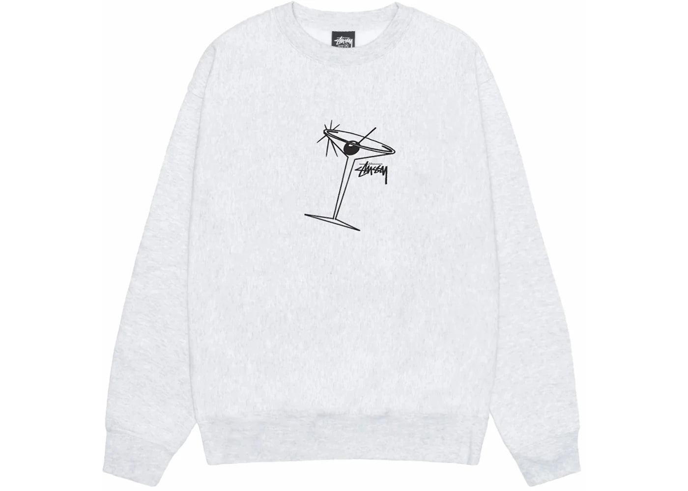 Stussy Martini Crew Ash Heather