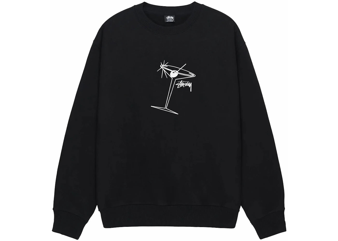 Stussy Martini Crew Black