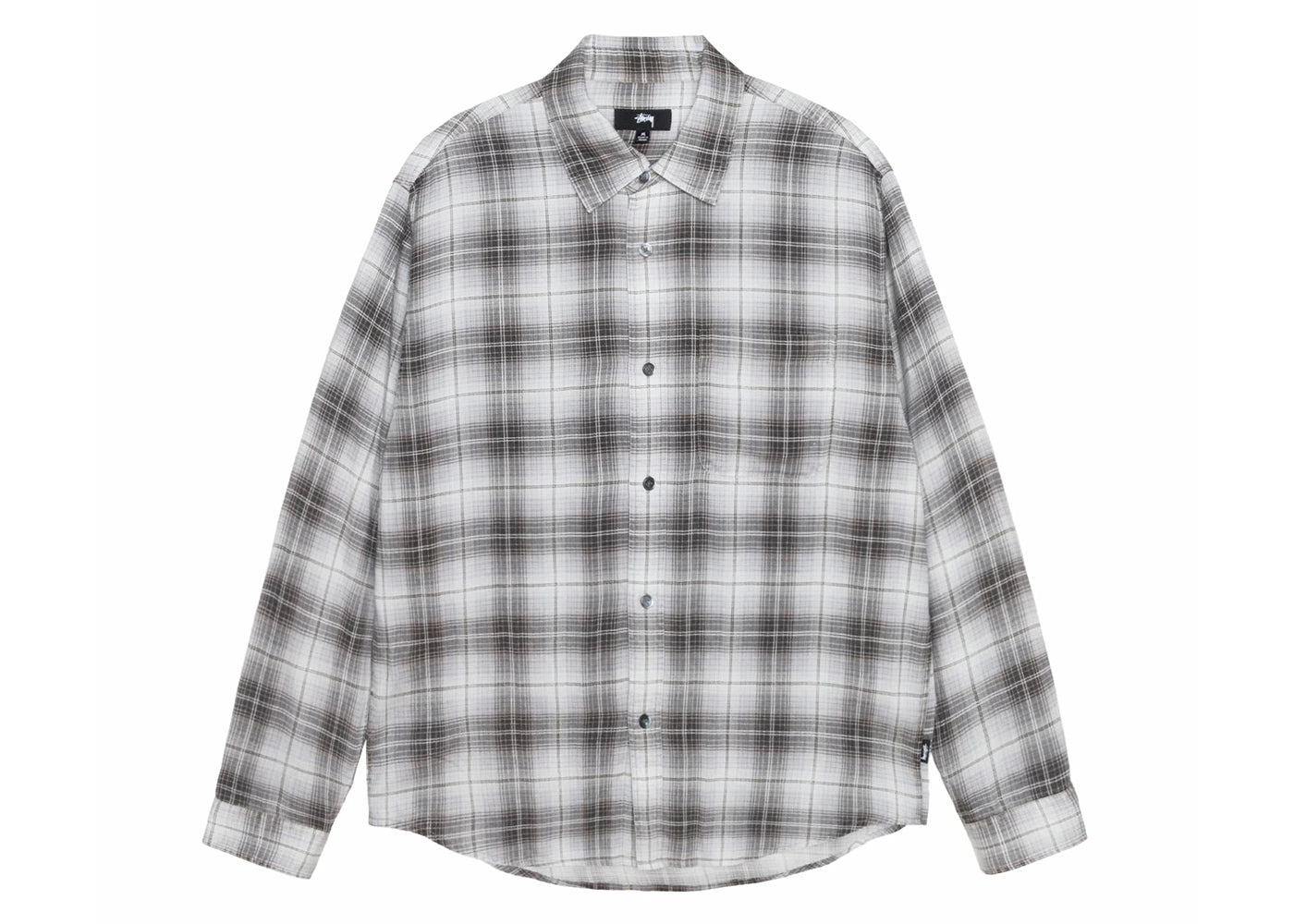 Stussy Matthew Printed Plaid Shirt Brown