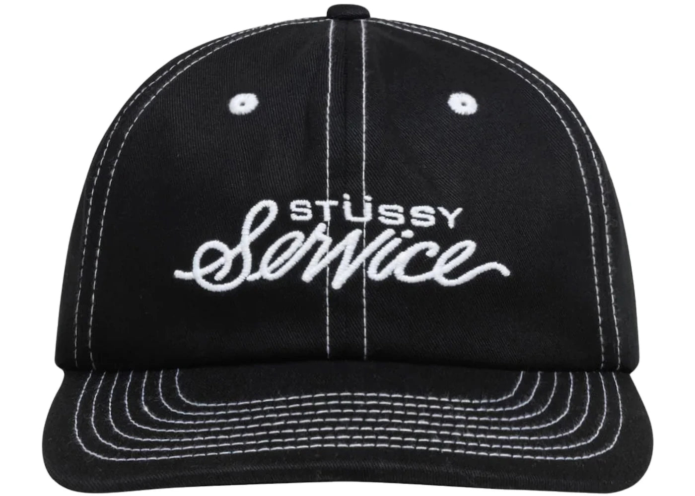 Stussy Mid Depth Service Strapback True Black