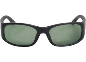 Stussy Mikey Sunglasses Rubber Black/Dark Green Lens