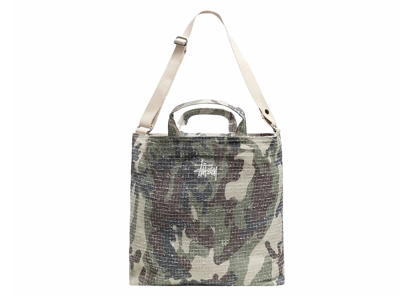 Stussy Needle Punch Crossbody Bag Camo