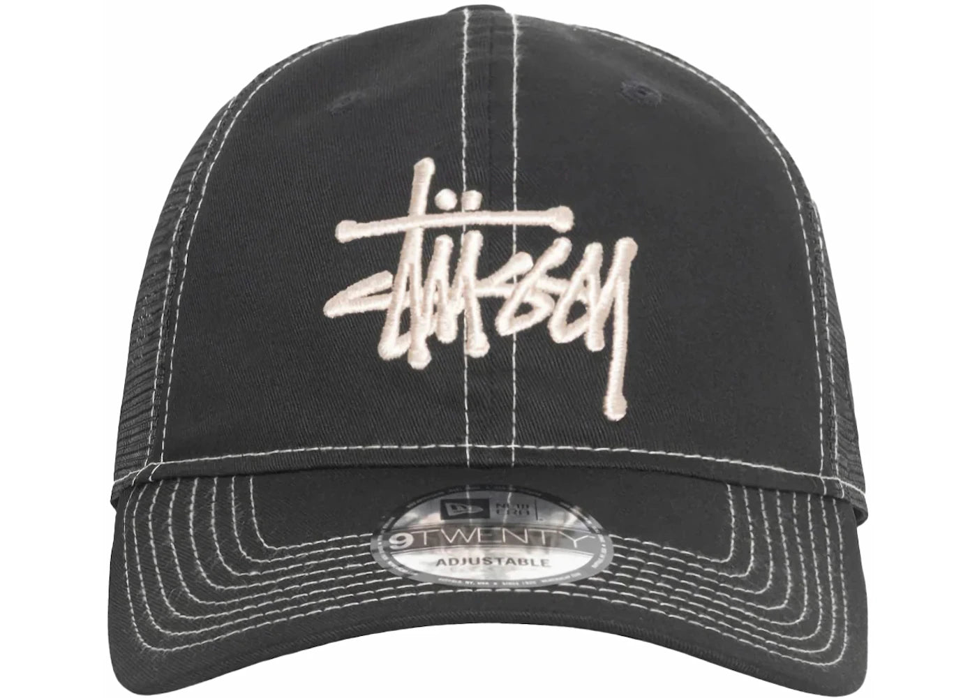 Stussy New Era 9Twenty Basic Trucker Black