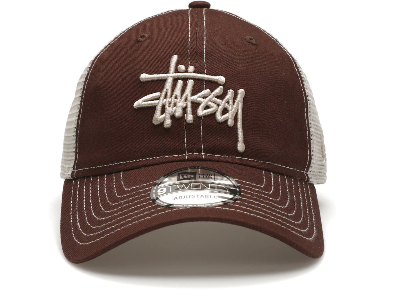 Stussy New Era 9Twenty Basic Trucker Brown