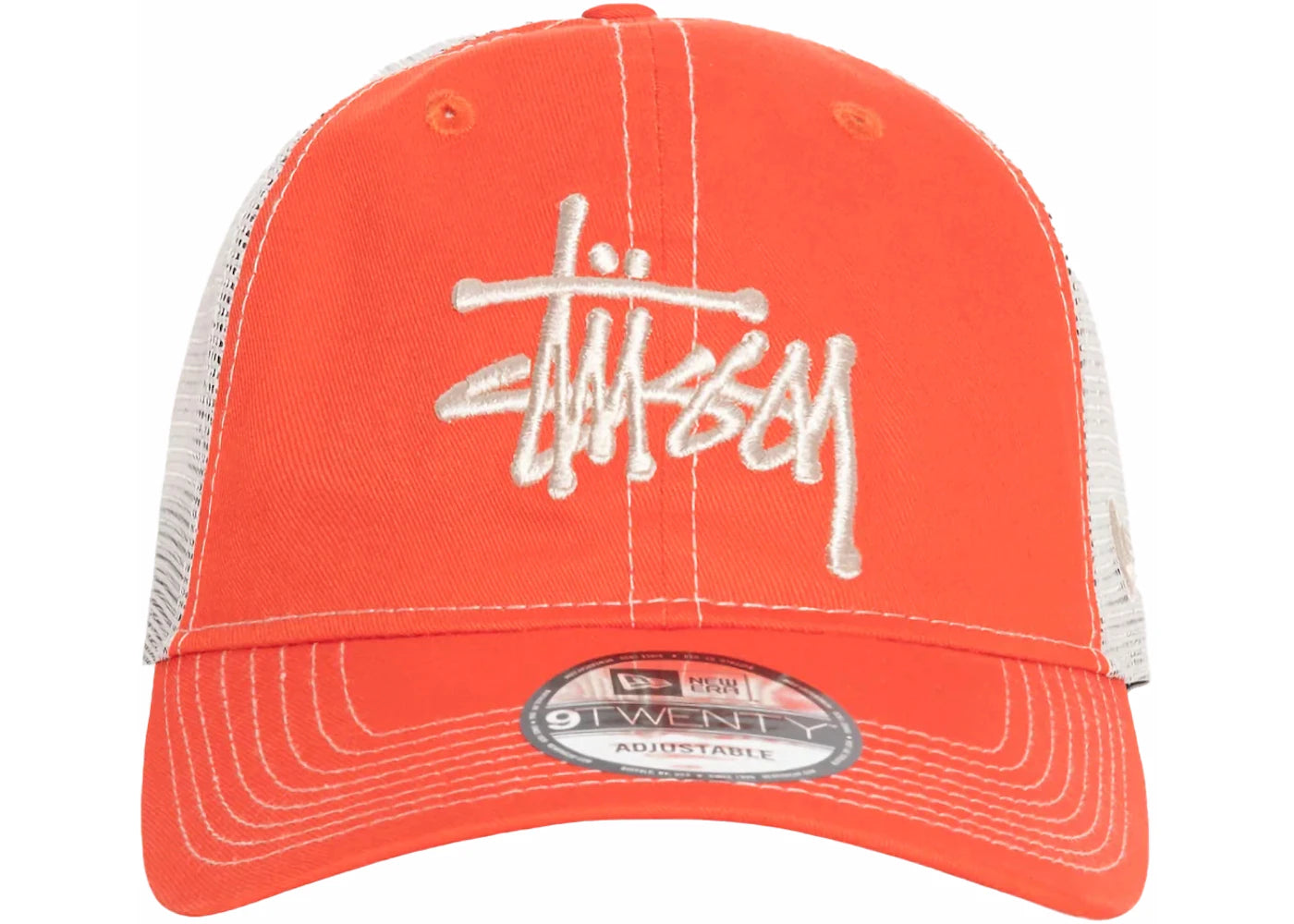 Stussy New Era 9Twenty Basic Trucker Orange