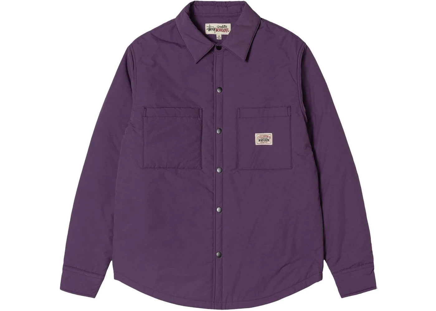 Stussy Padded Tech Overshirt Purple