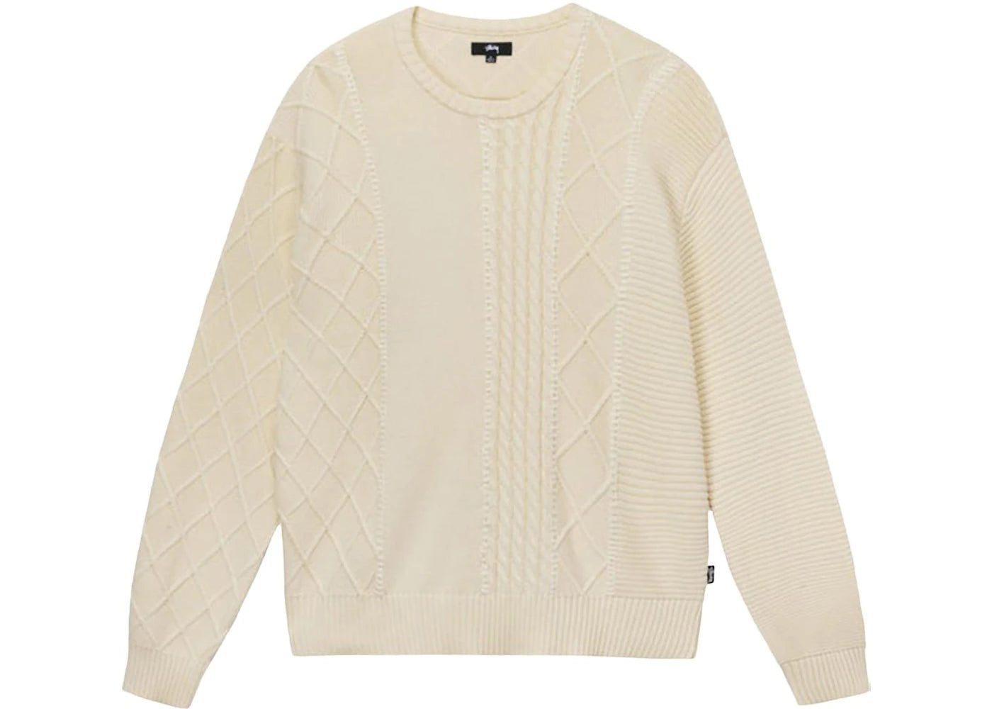 Stussy Patchwork Sweater Natural