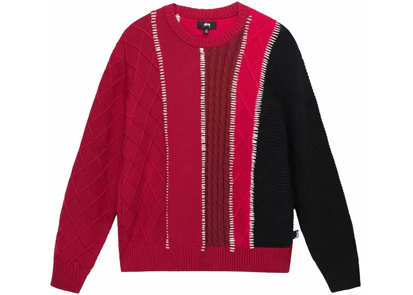 Stussy Patchwork Sweater Rose