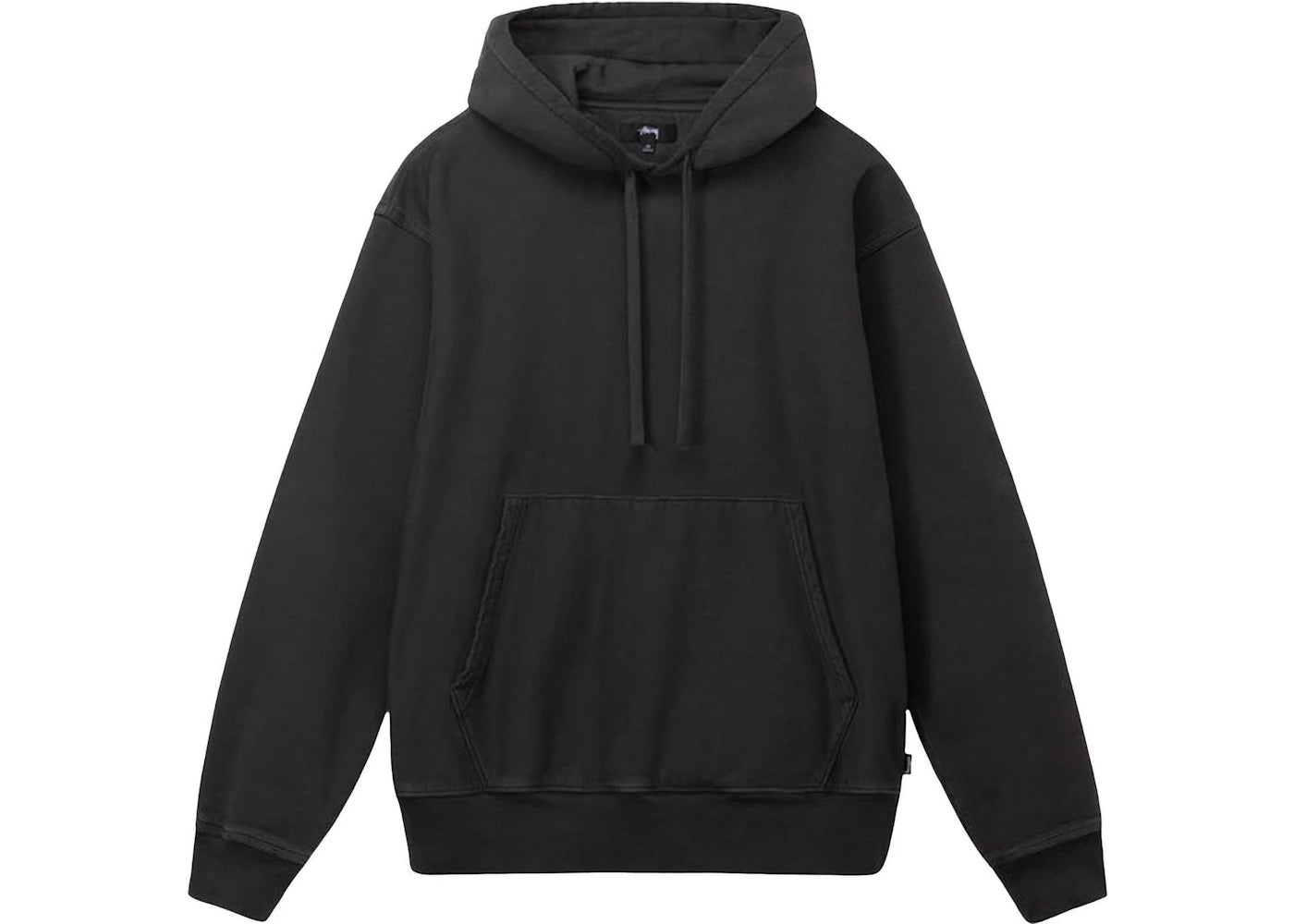 Stussy Pigment Dyed Fleece Hoodie Black