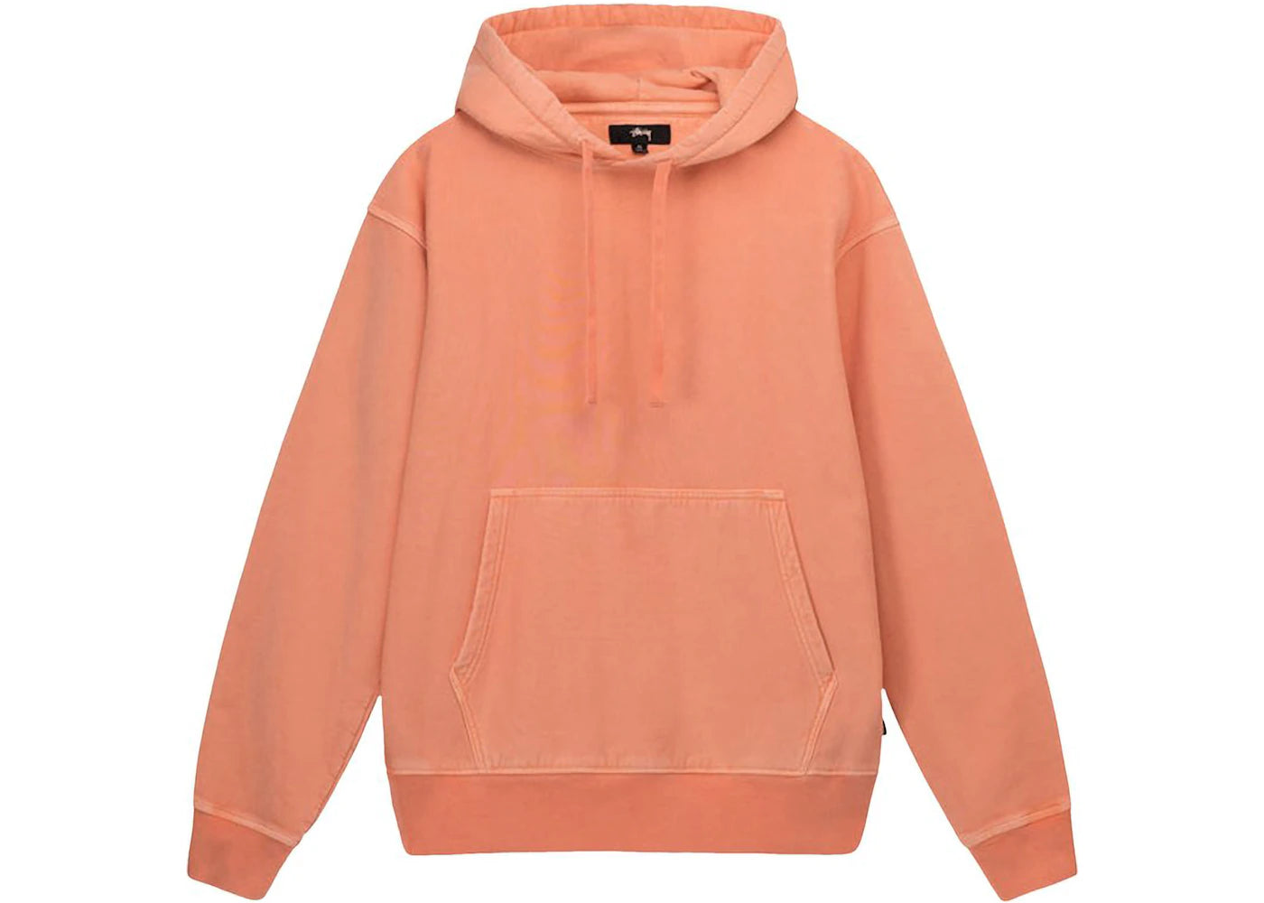 Stussy Pigment Dyed Fleece Hoodie Coral