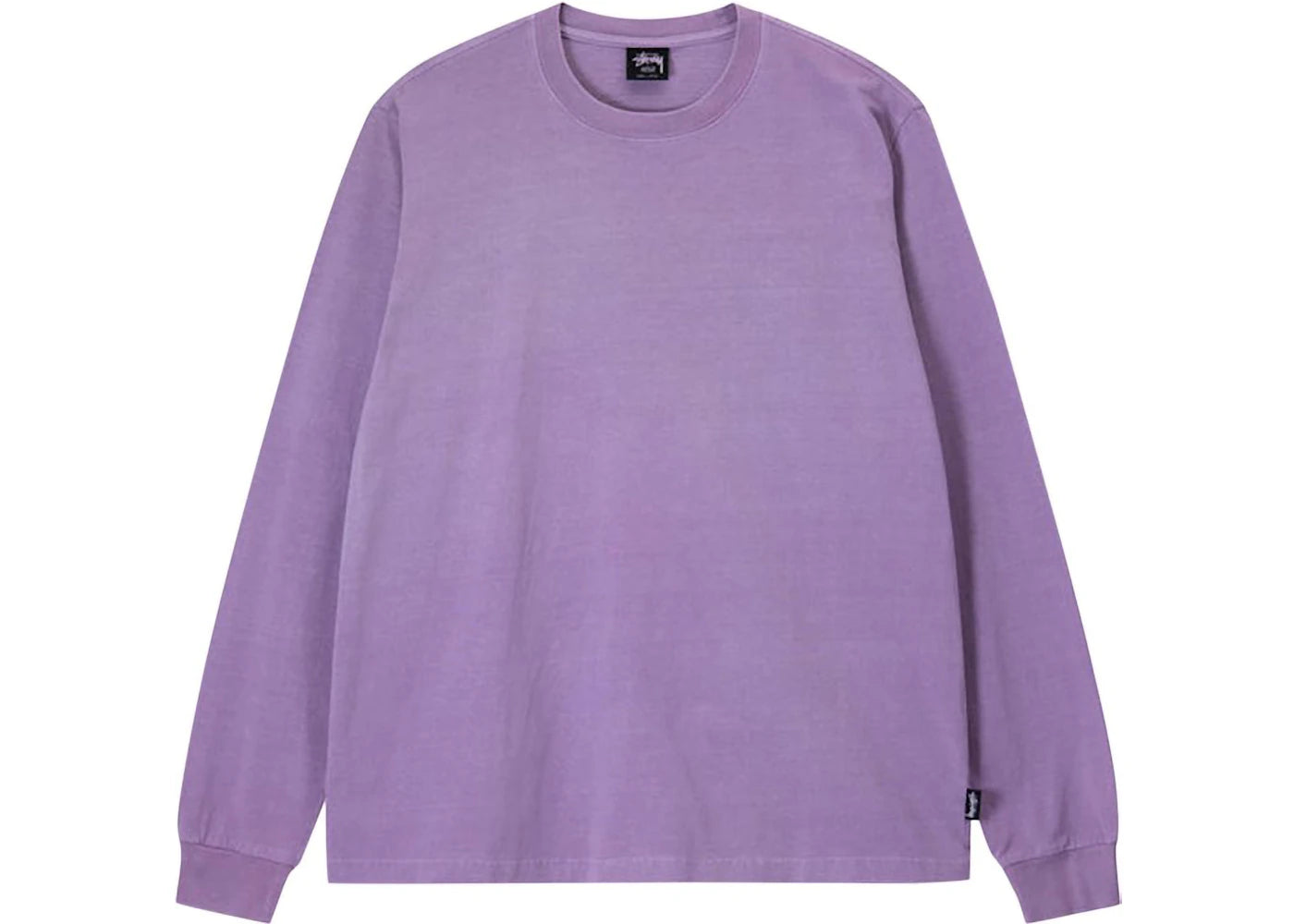 Stussy Pigment Dyed L/S Crew Lavender