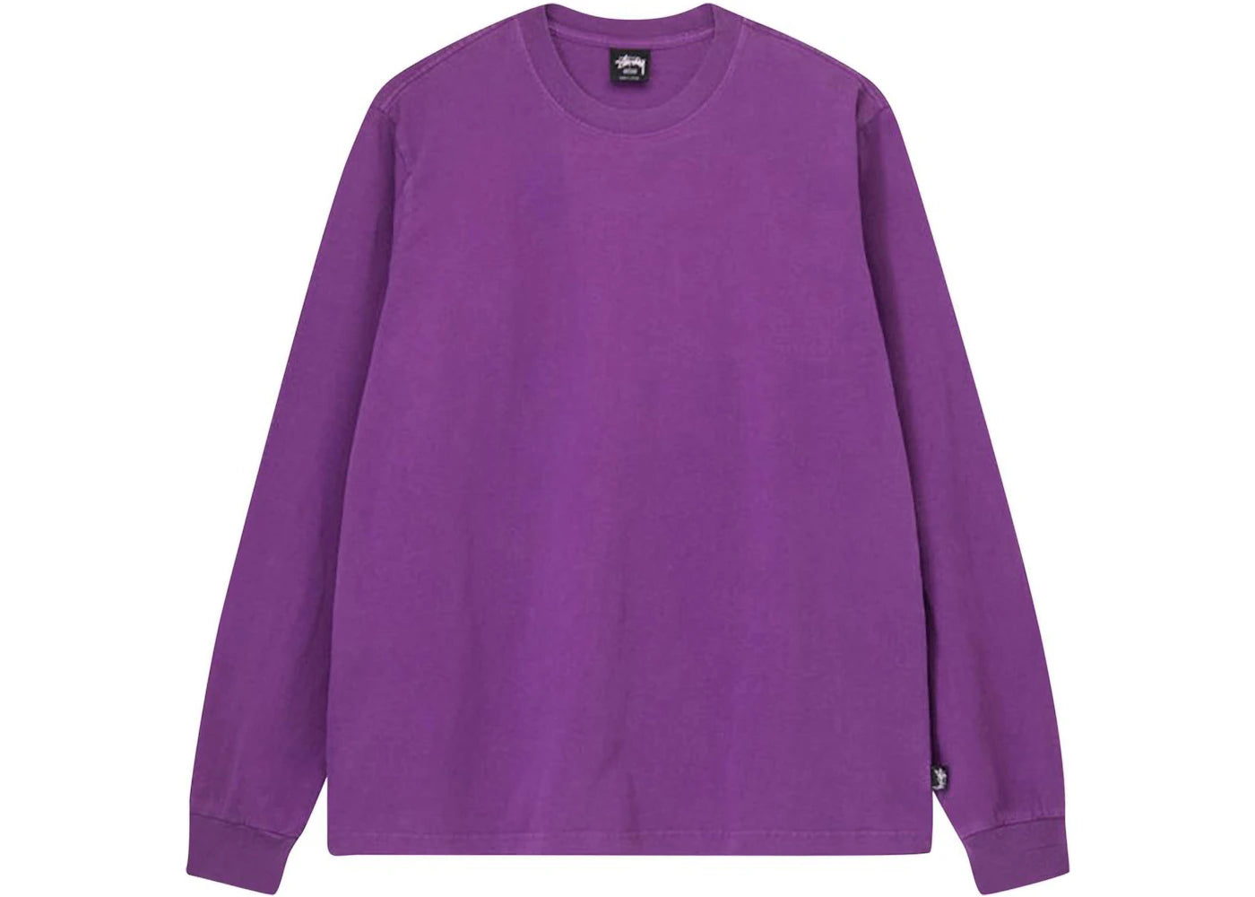 Stussy Pigment Dyed Long-Sleeve Crew Top Purple