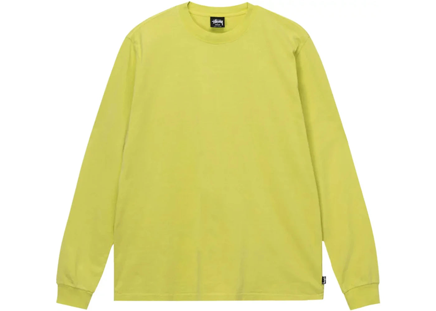 Stussy Pigment Dyed Long-Sleeve Crew Top Yellow