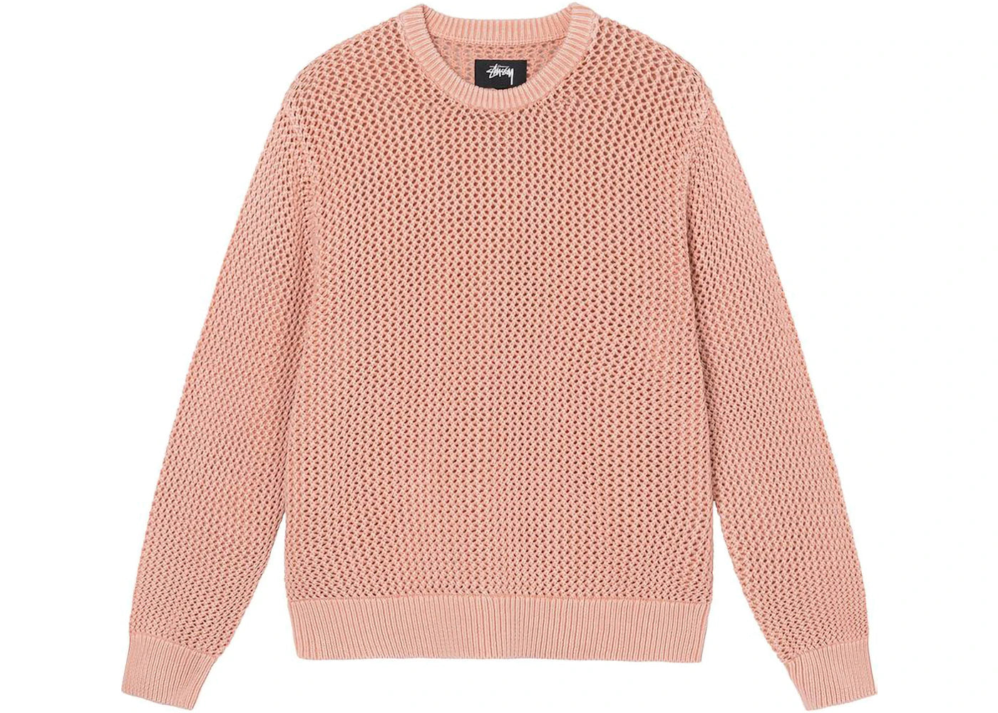 Stussy Pigment Dyed Loose Gauge Sweater Peach
