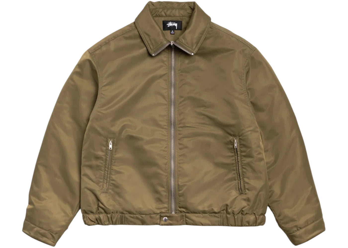 Stussy Pile Lined Zip Jacket Olive