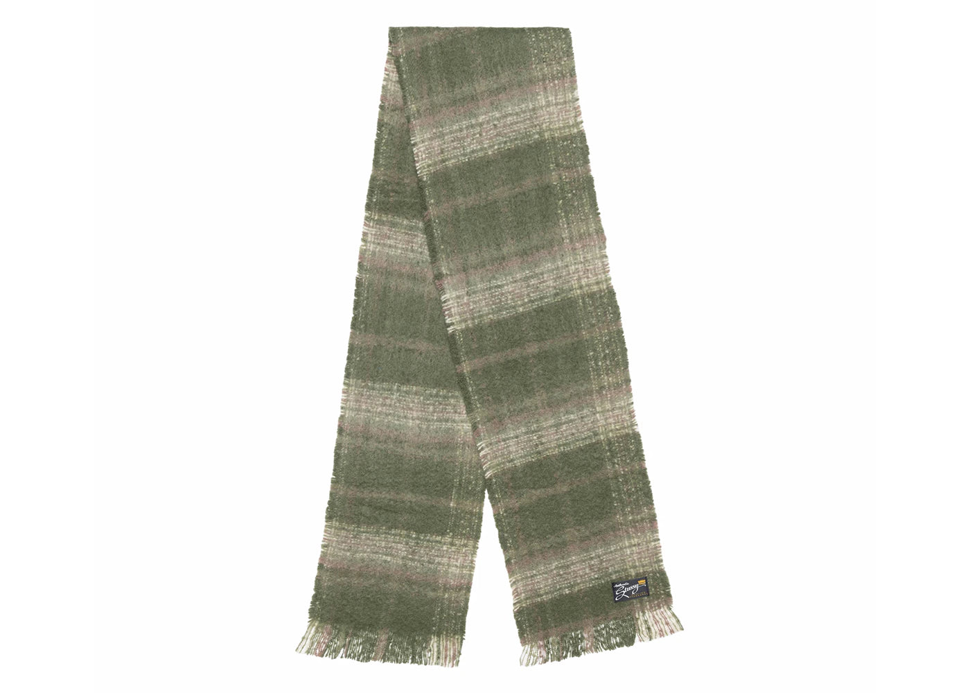 Stussy Plaid Scarf Green Plaid