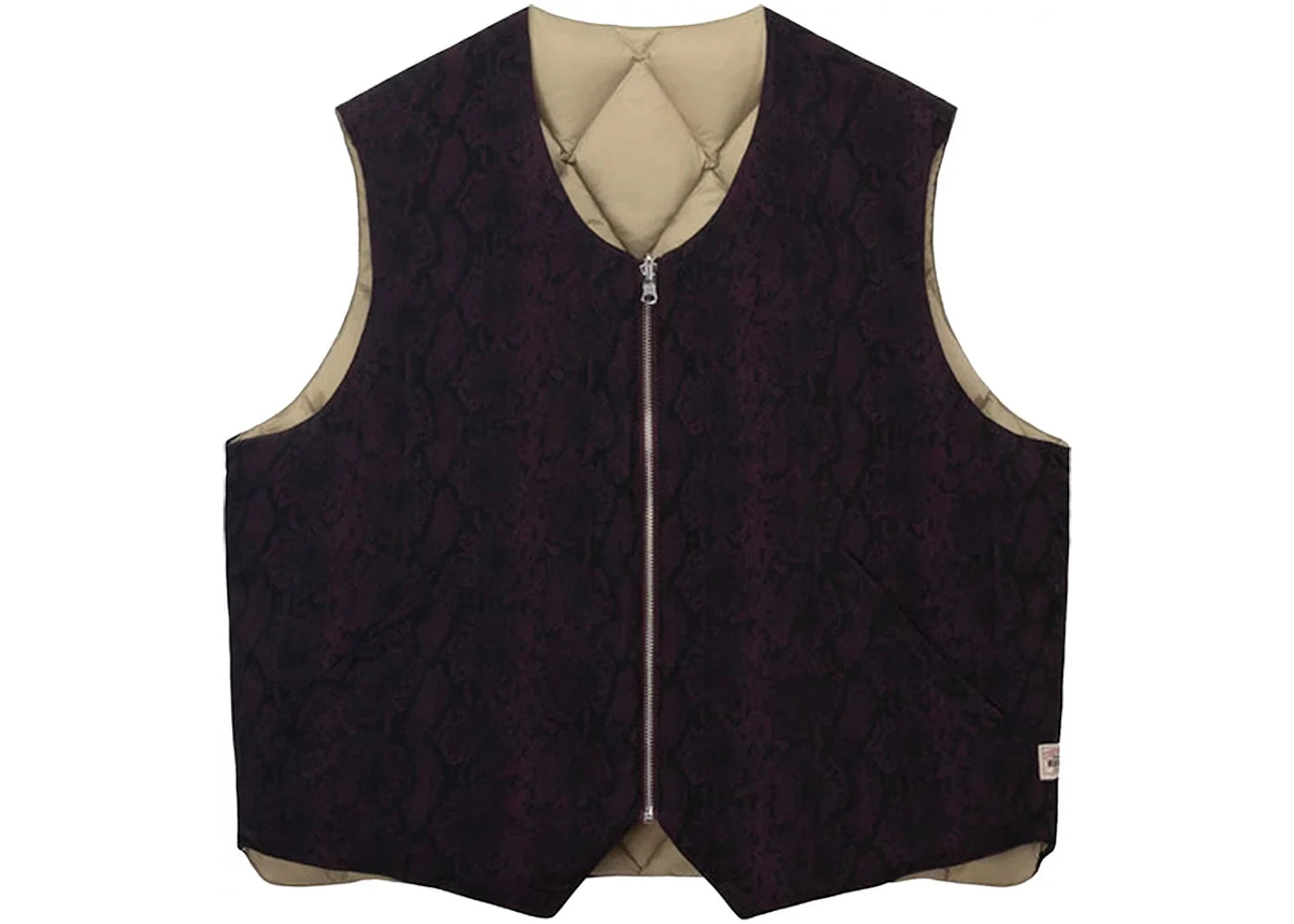 Stussy Python Reversible Vest Burgundy