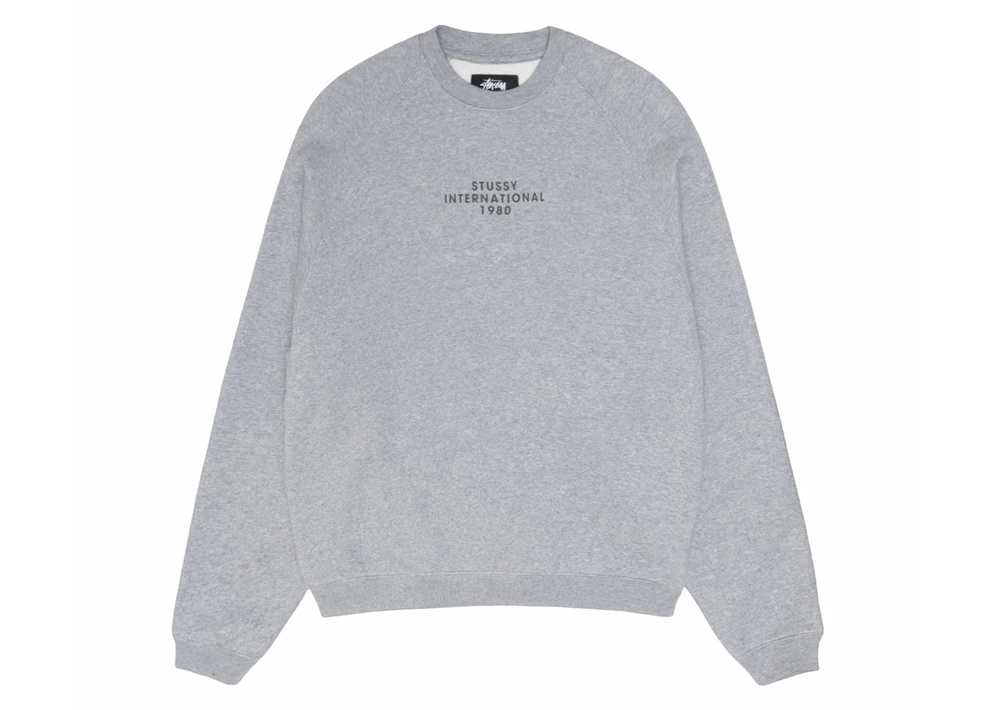 Stussy Raglan Sleeve Crew Grey Heather