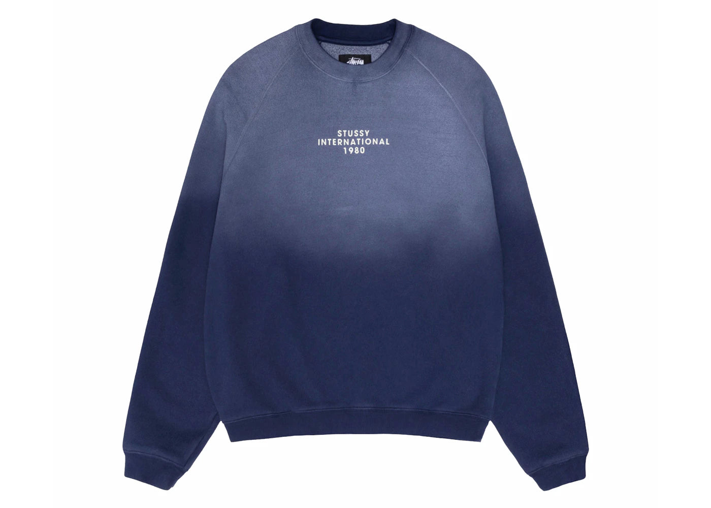 Stussy Raglan Sleeve Crew Navy
