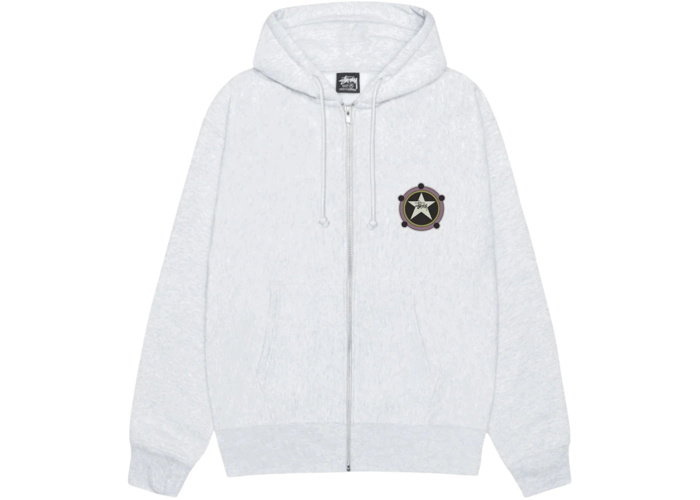 Stussy Ranger Zip Hoodie Ash Heather