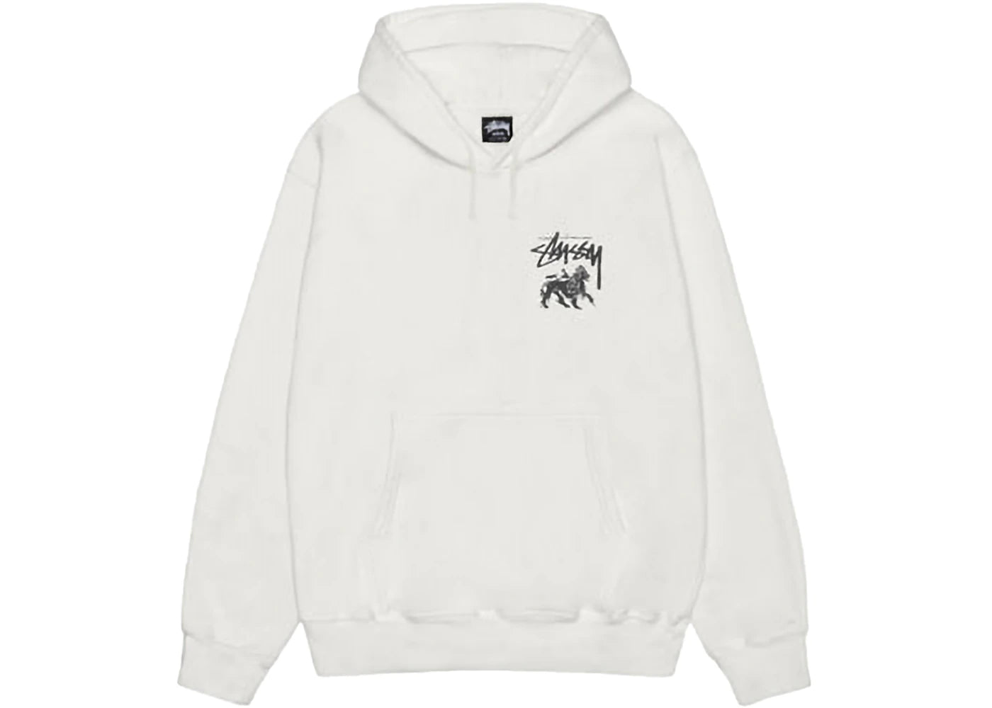 Stussy Rasta Lion Pigment Dyed Hoodie Natural