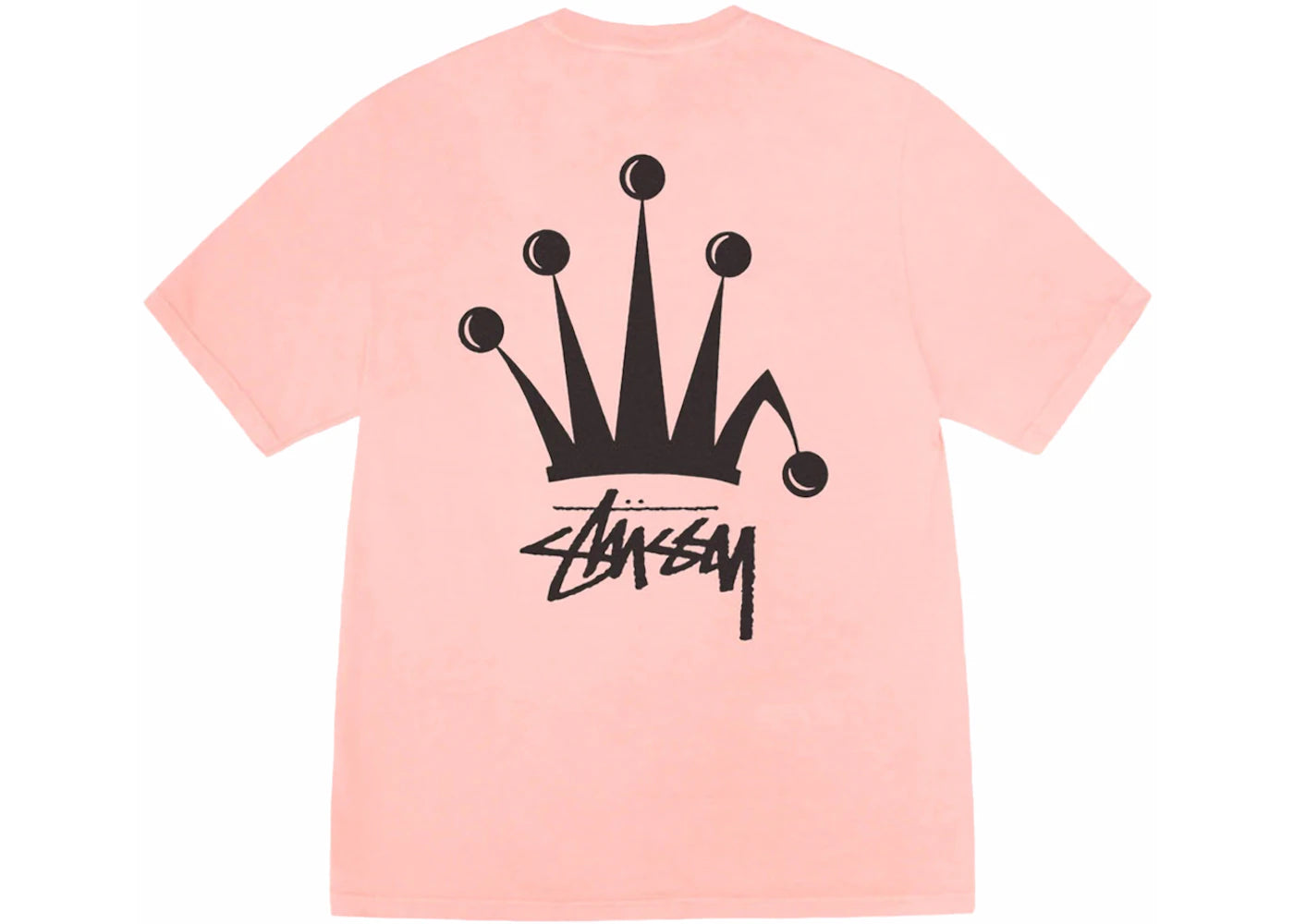 Stussy Regal Crown Pigment Dyed T-shirt Coral