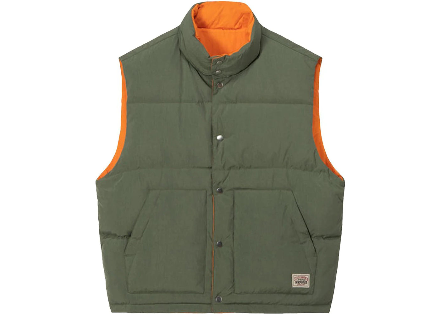 Stussy Reverse Down Workgear Vest Olive