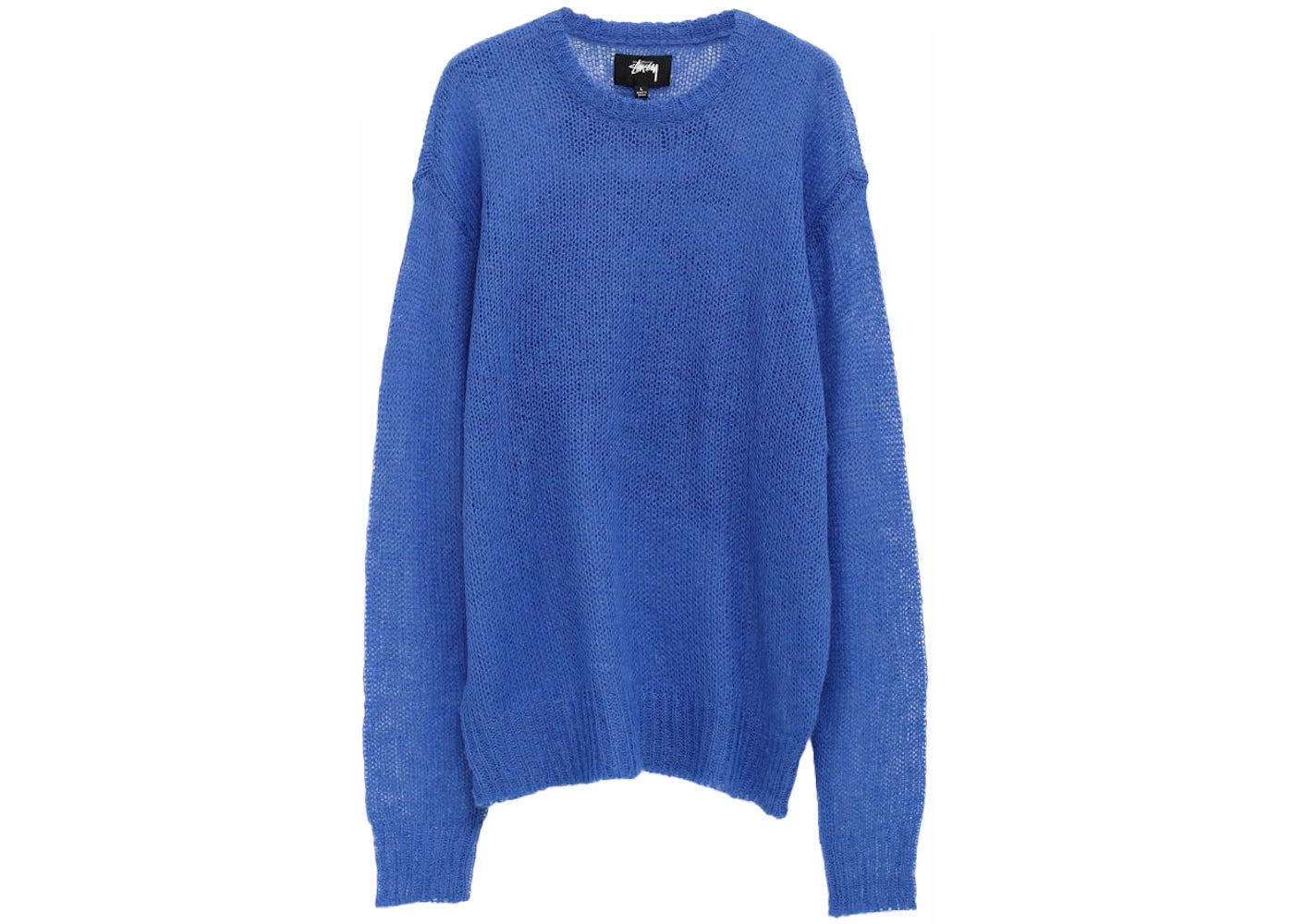 Stussy S Loose Knit Sweater Blue