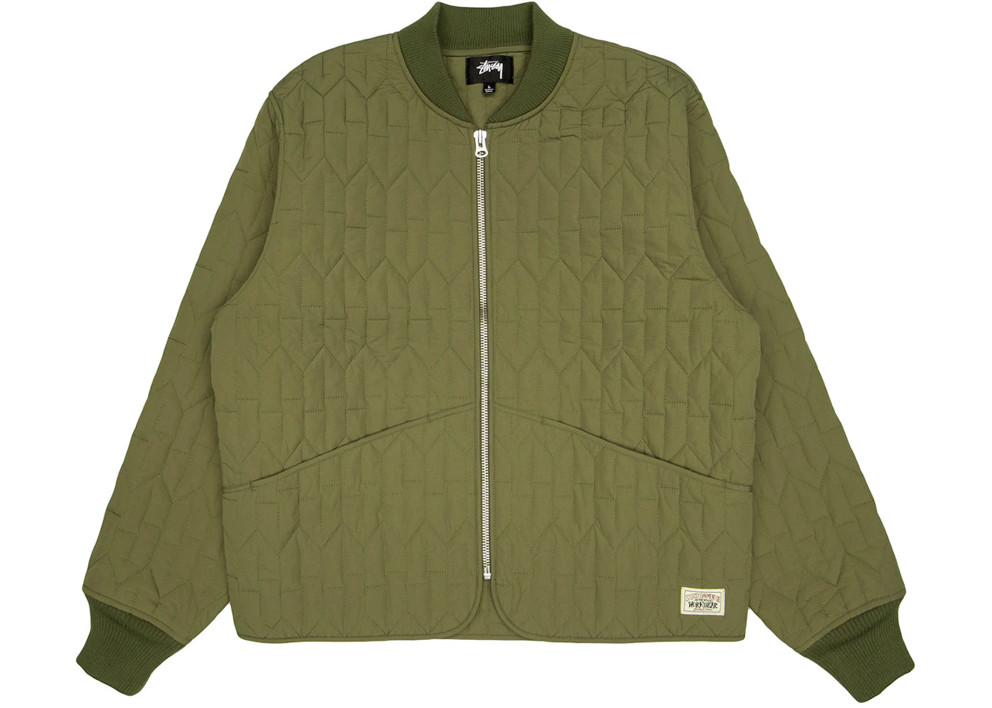 Stussy S Quilted Liner Jacket Olive
