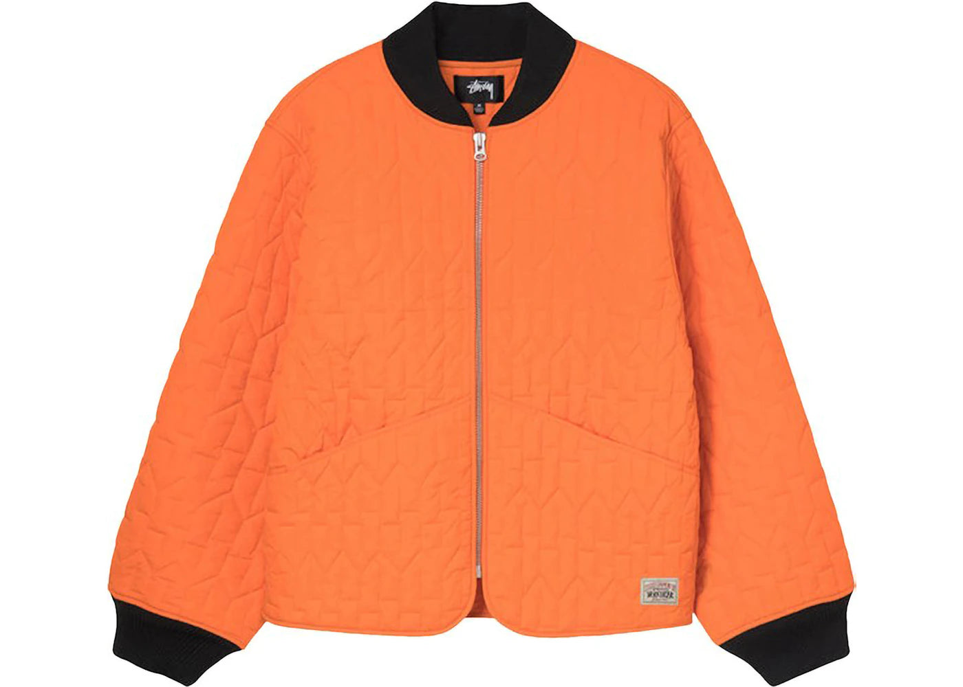 Stussy S Quilted Liner Jacket Orange