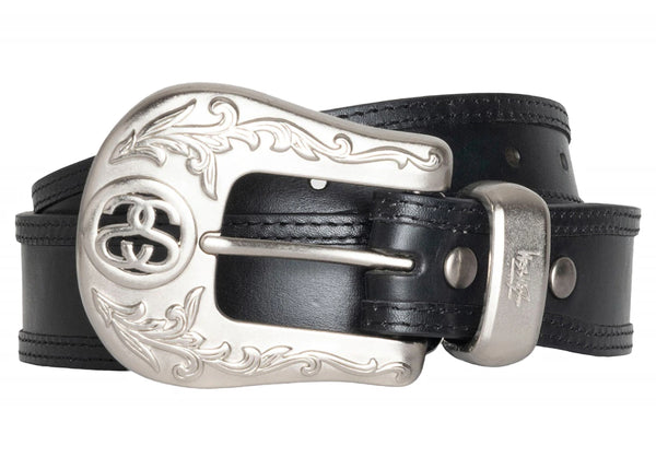 小物 STUSSY SS-LINK BUCKLE BELT Stussy SS-Link Cowboy Belt Black – Side Kicks