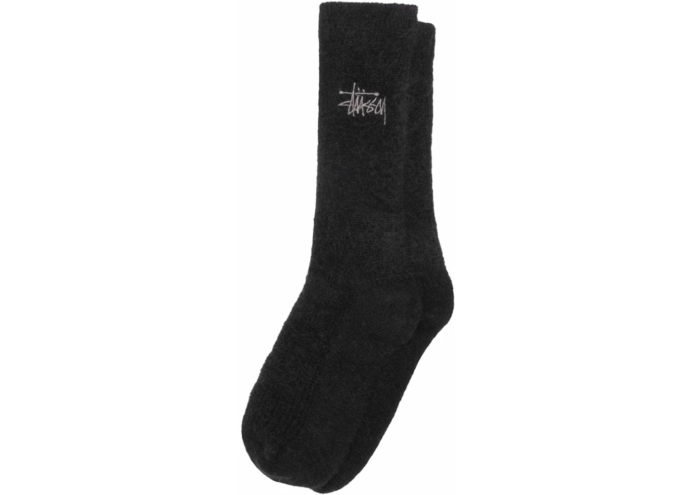 Stussy Shaggy Mohair Sock Black