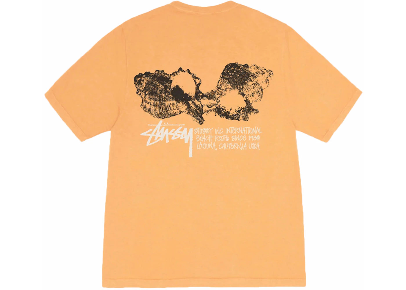 Stussy Shells Pigment Dyed Tee Orange