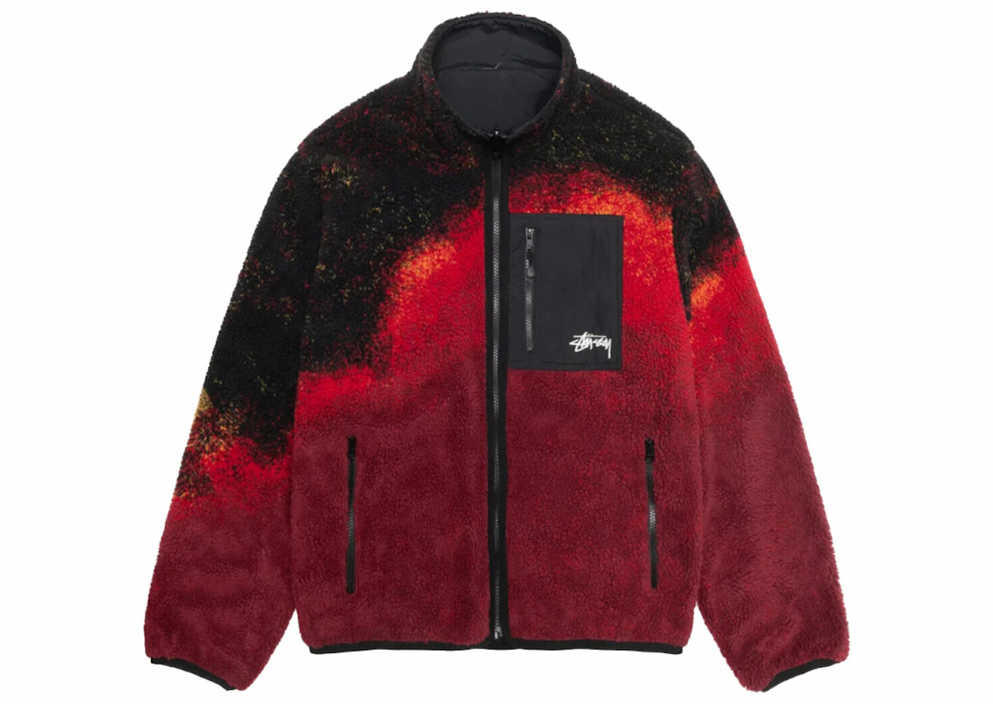 Stussy Sherpa Reversible Jacket Lava