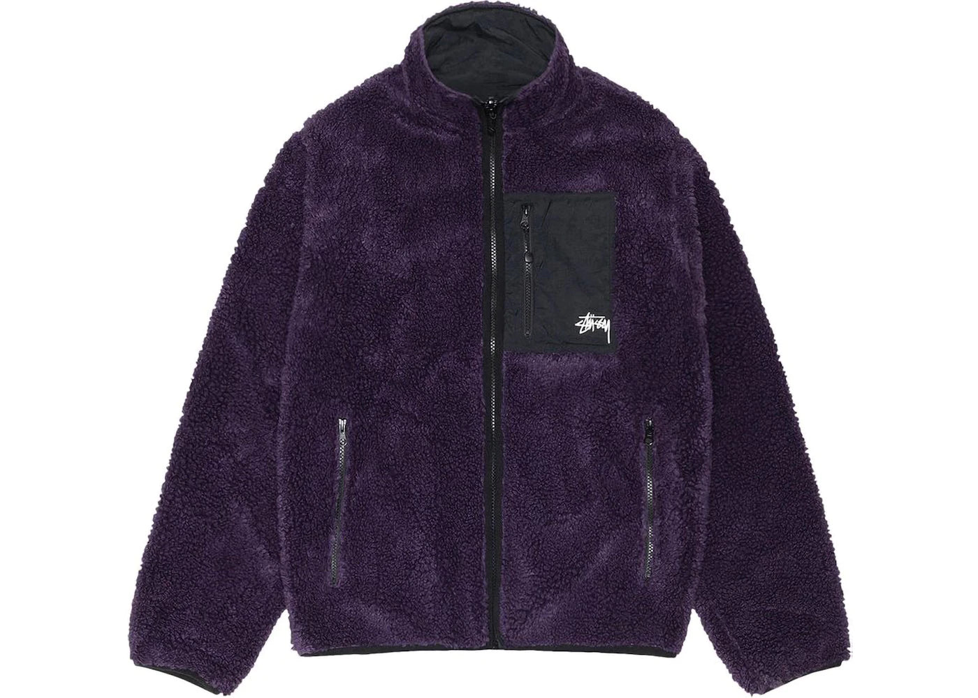 Stussy Sherpa Reversible Jacket Purple