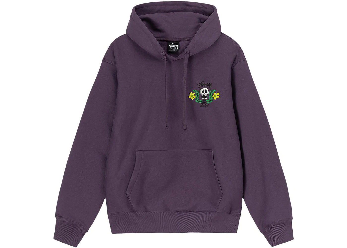 Stussy Skull Crest Hoodie Grape