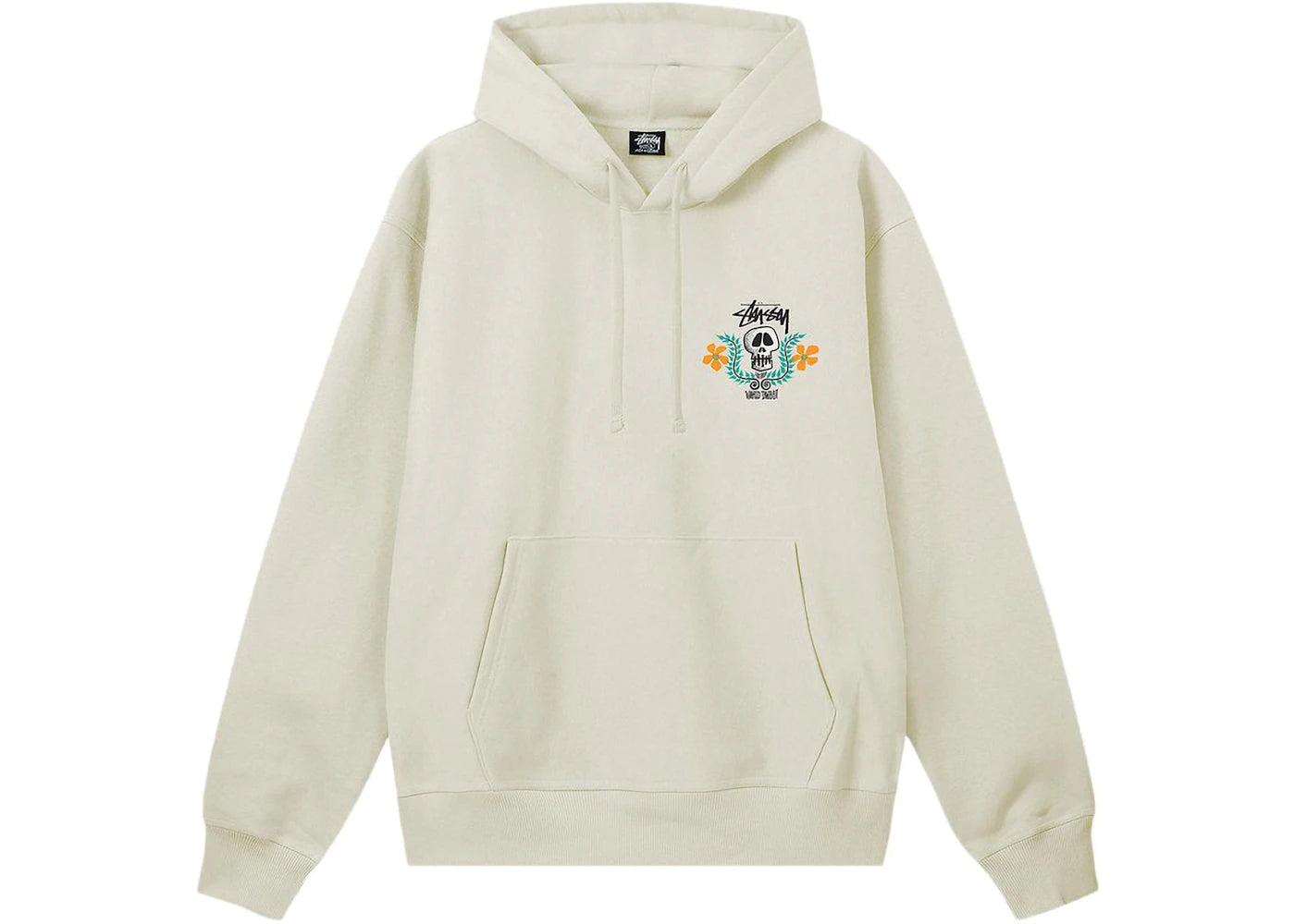 Stussy Skull Crest Hoodie Stone