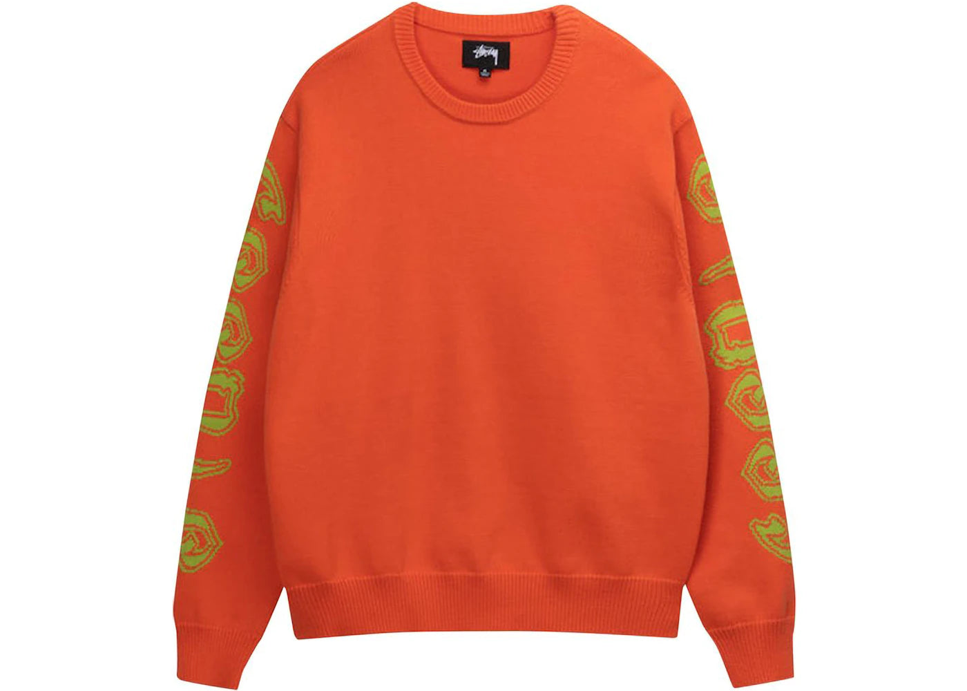 Stussy Sleeve Logo Sweater Orange
